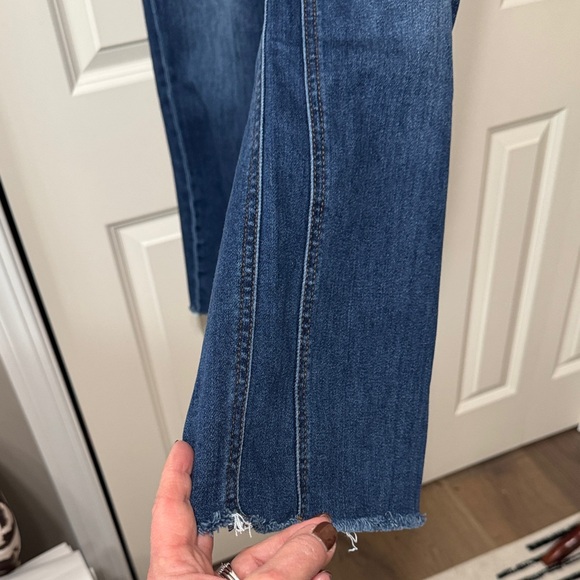 Kut from the Kloth Kelsey Fab Ab Ankle Flare Dark Blue Jeans - Picture 5 of 10